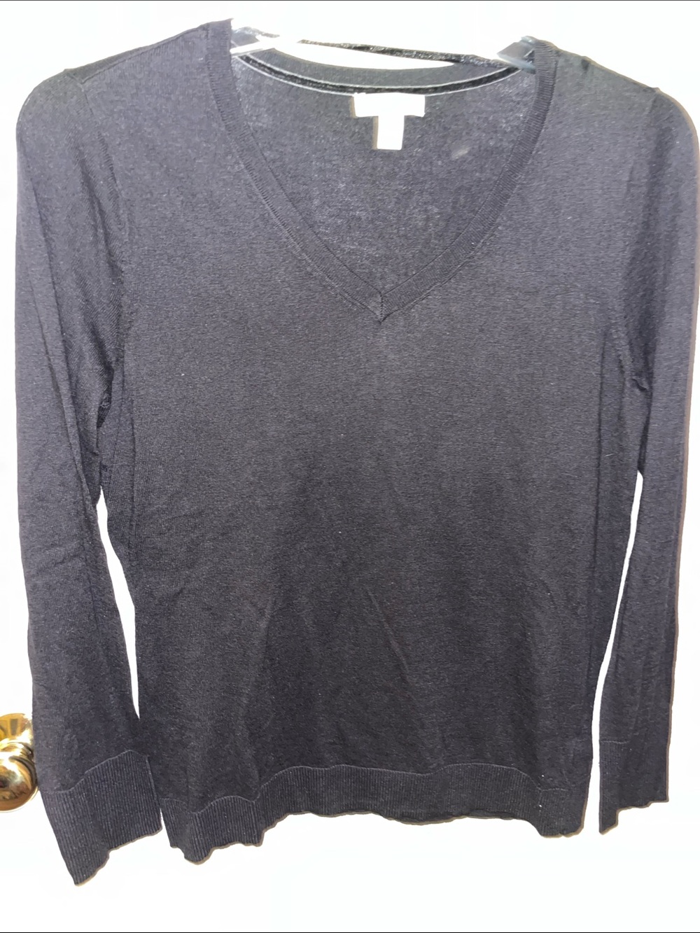 Like New! Charter Club Black V-neck Sweater